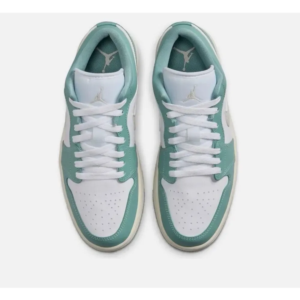 Size 6 - Women's Nike Air Jordan 1 Low White Cannon Green Retro DC0774-138